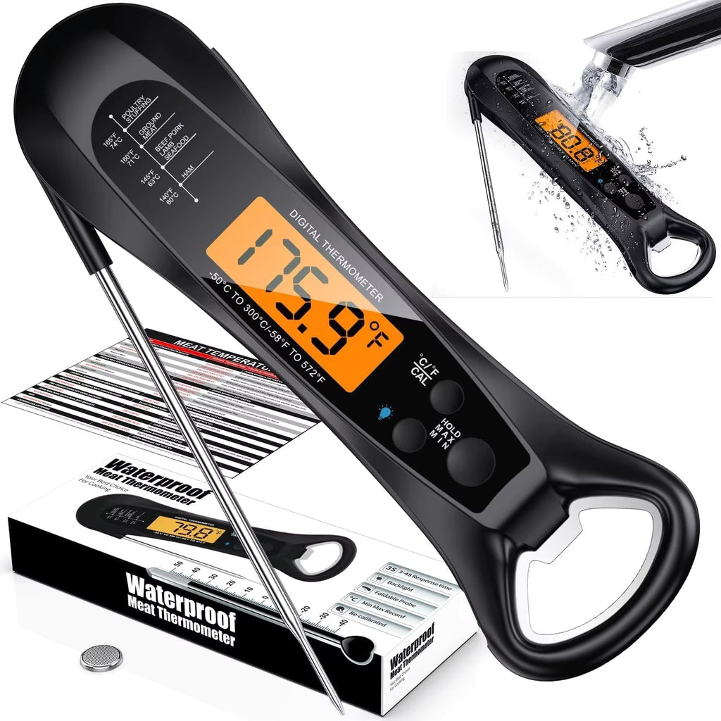 High-Precision Digital Meat Thermometer – Instant Read, Multi-Purpose Cooking Tool with Easy-Read